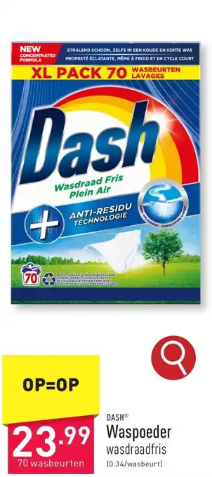 ALDI DASH Waspoeder aanbieding