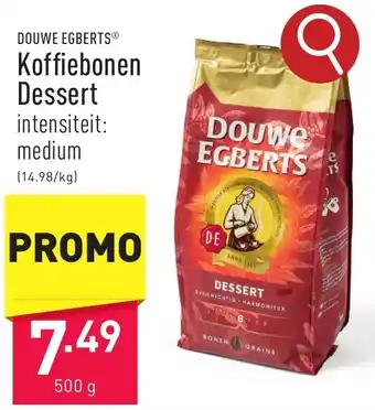 ALDI DOUWE EGBERTS Koffiebonen Dessert 500g aanbieding