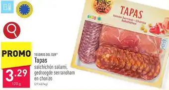 ALDI TESOROS DEL SUR Tapas 120g aanbieding