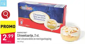 ALDI FRANTASTIQUE Citroentaartje, 2 x 80g aanbieding