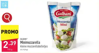 ALDI GALBANI Minimozzarella 150g aanbieding