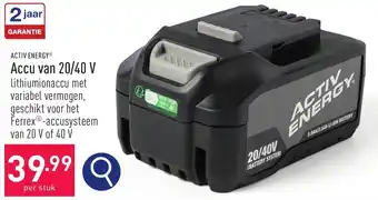 ALDI ACTIV ENERGY Accu van 20/40 V aanbieding