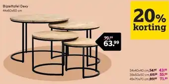 Leen Bakker Bijzettafel Dexy aanbieding