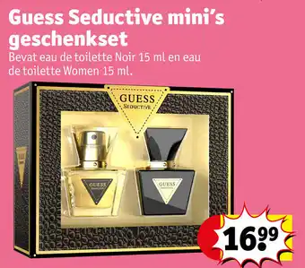 Kruidvat Guess Seductive mini's geschenkset aanbieding