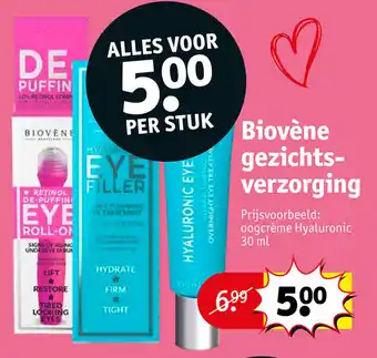 Kruidvat Biovène gezichtsverzorging aanbieding