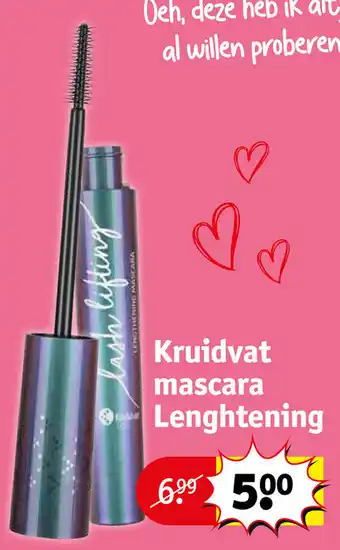 Kruidvat Mascara Lenghtening aanbieding