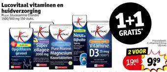 Kruidvat Lucovitaal vitaminen en huidverzorging aanbieding