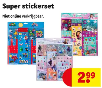 Kruidvat Super Stickerset aanbieding