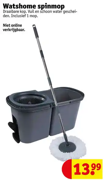 Kruidvat Watshome spinmop aanbieding