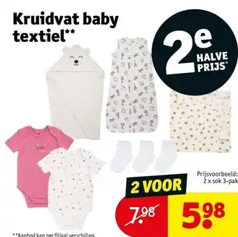 Kruidvat Kruidvat baby textiel aanbieding