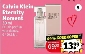 Kruidvat Calvin Klein Eternity Moment aanbieding