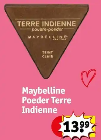 Kruidvat Maybelline Poeder Terre Indienne aanbieding