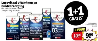 Kruidvat Lucovitaal vitaminen en huidverzorging aanbieding