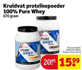 Kruidvat Kruidvat proteïnepoeder 100% Pure Whey aanbieding