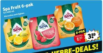 Kruidvat Spa Fruit 6-pak aanbieding