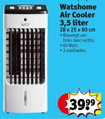 Kruidvat Watshome Air Cooler 3,5 liter aanbieding