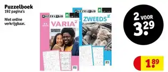 Kruidvat Puzzelboek aanbieding