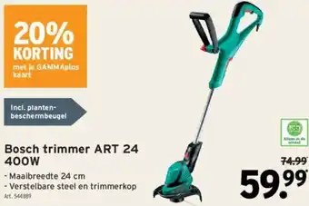 GAMMA Bosch trimmer ART 24 400W aanbieding