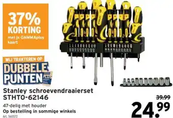 GAMMA Stanley schroevendraaierset STHTO-62146 aanbieding