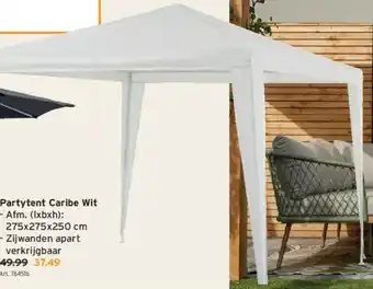 GAMMA Partytent Caribe Wit aanbieding