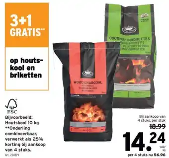 GAMMA Houtskool 10 kg aanbieding