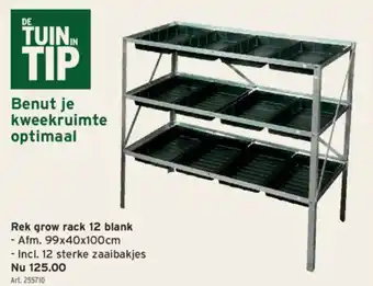 GAMMA Rek grow rack 12 blank aanbieding