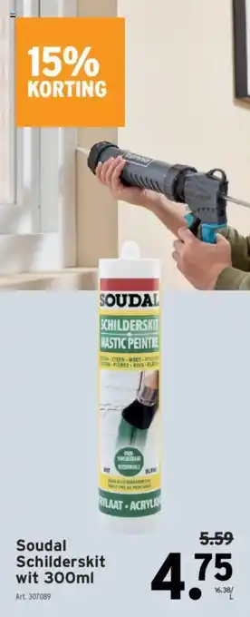 GAMMA Soudal Schilderskit wit 300ml aanbieding