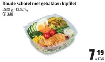 Buurtslagers Koude schotel met gebakken kipfilet aanbieding