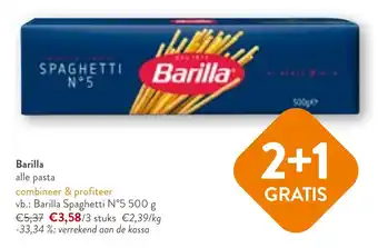 OKay Barilla alle pasta aanbieding