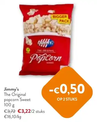 OKay Jimmy's The Original popcorn Sweet 100g aanbieding