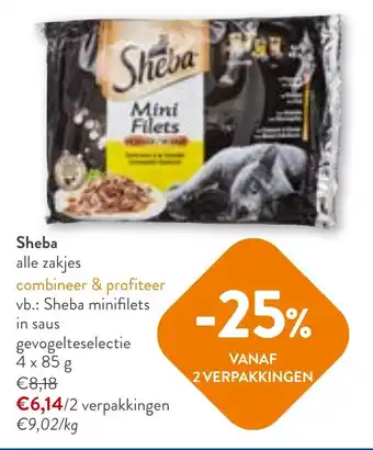 OKay Sheba alle zakjes aanbieding