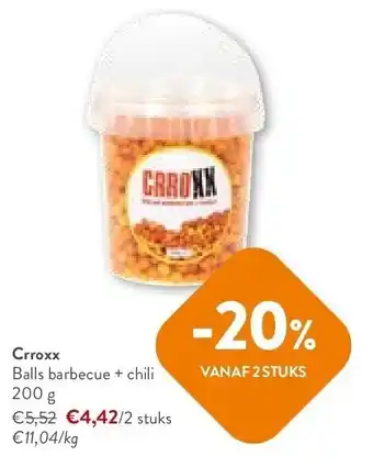 OKay Crroxx Balls barbecue + chili 200 g aanbieding