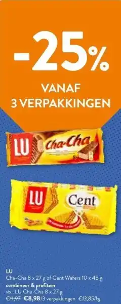 OKay LU Cha-Cha 8 x 27 g aanbieding