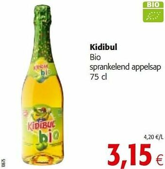 Colruyt Kidibul bio sprankelend appelsap aanbieding