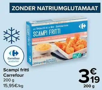 Scampi fritti carrefour