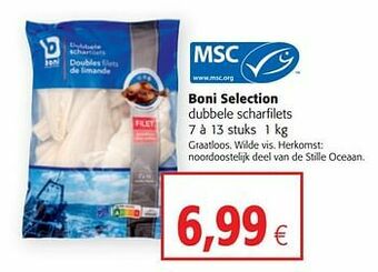 Colruyt Boni selection dubbele scharfilets aanbieding
