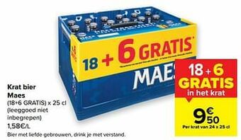 Carrefour Market Bier maes aanbieding