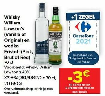 Carrefour Whisky william lawson’s aanbieding