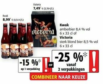 Colruyt Kwak amberbier aanbieding