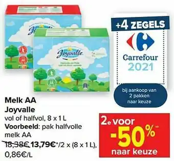 Joyvalle pak halfvolle melk aa