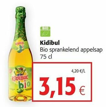 Colruyt Kidibul bio sprankelend appelsap aanbieding