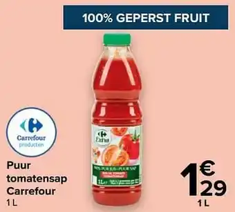 Carrefour Market Puur tomatensap carrefour aanbieding