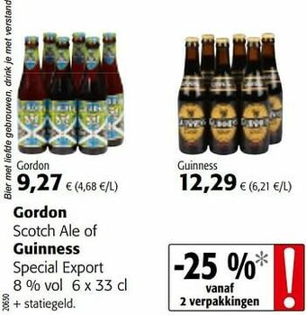 Colruyt Gordon scotch ale aanbieding