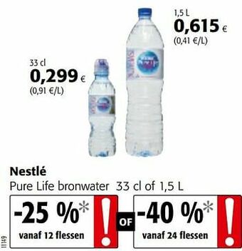 Colruyt Nestlé pure life bronwater aanbieding
