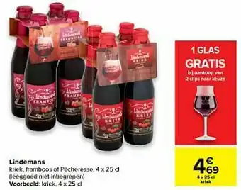 Carrefour Lindemans kriek aanbieding