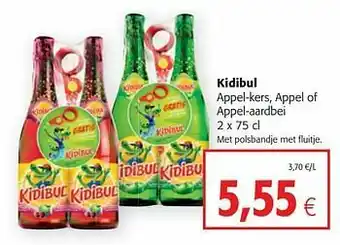 Colruyt Kidibul appel-kers, appel of appel-aardbei aanbieding