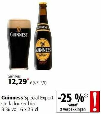 Colruyt Guinness special export sterk donker bier aanbieding