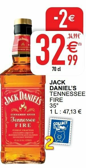 Cora Jack daniel’s tennessee fire aanbieding
