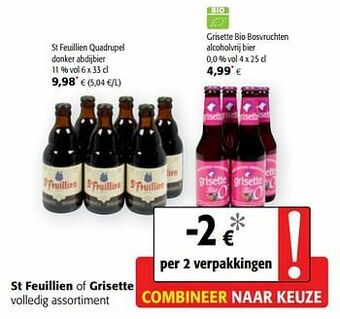 Colruyt St feuillien quadrupel donker abdijbier aanbieding