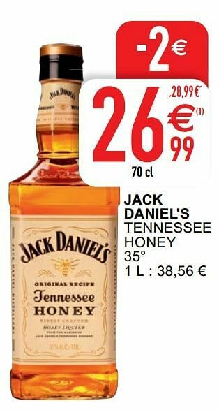 Cora Jack daniel`s tennessee honey aanbieding